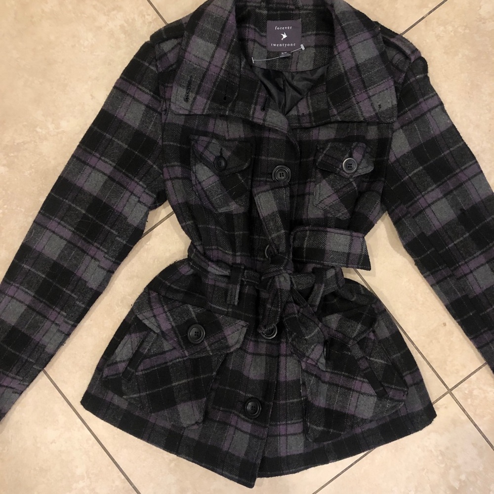 Plaid wrap jacket - Picture 3 of 3
